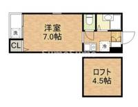 福岡県福岡市博多区吉塚3丁目(アパート)の賃貸物件の間取り