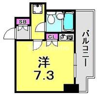 兵庫県神戸市兵庫区中道通1丁目(マンション)の賃貸物件の間取り