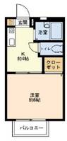 兵庫県神戸市東灘区森北町2丁目(アパート)の賃貸物件の間取り