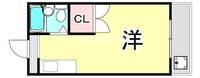 兵庫県神戸市東灘区魚崎北町8丁目(マンション)の賃貸物件の間取り