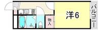 兵庫県尼崎市水堂町1丁目(アパート)の賃貸物件の間取り
