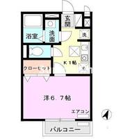 兵庫県神戸市東灘区西岡本5丁目(アパート)の賃貸物件の間取り