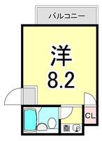 兵庫県神戸市東灘区御影石町3丁目(マンション)の賃貸物件の間取り