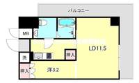 兵庫県尼崎市昭和南通3丁目(マンション)の賃貸物件の間取り