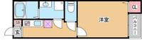 兵庫県神戸市須磨区行幸町1丁目(アパート)の賃貸物件の間取り
