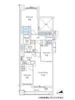 兵庫県芦屋市朝日ケ丘町(マンション)の賃貸物件の間取り