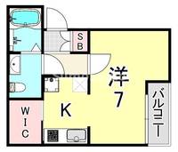 兵庫県尼崎市大庄西町1丁目(アパート)の賃貸物件の間取り