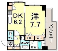 兵庫県神戸市中央区海岸通2丁目(マンション)の賃貸物件の間取り