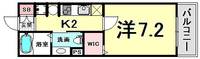 兵庫県神戸市兵庫区三川口町2丁目(マンション)の賃貸物件の間取り