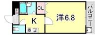 兵庫県尼崎市立花町1丁目(マンション)の賃貸物件の間取り