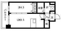 プレサンス高津公園ディオの間取り