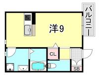 兵庫県神戸市須磨区北町3丁目(アパート)の賃貸物件の間取り