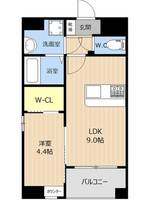 福岡県福岡市早良区昭代1丁目(マンション)の賃貸物件の間取り
