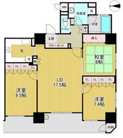 リーガル北心斎橋IIの間取り