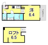 兵庫県神戸市兵庫区松原通1丁目(アパート)の賃貸物件の間取り