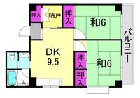 鳴尾ハイツ(若草町)の間取り