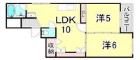 甲子園第五コーポラスの間取り