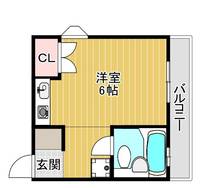 兵庫県神戸市灘区中原通6丁目(マンション)の賃貸物件の間取り