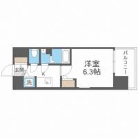 大阪府大阪市浪速区幸町3丁目(マンション)の賃貸物件の間取り
