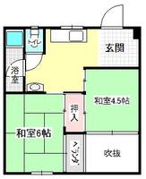 兵庫県神戸市中央区琴ノ緒町2丁目(マンション)の賃貸物件の間取り