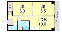 兵庫県神戸市長田区大谷町3丁目(マンション)の賃貸物件の間取り