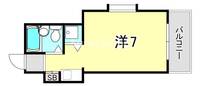 兵庫県神戸市東灘区御影本町6丁目(マンション)の賃貸物件の間取り