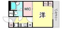 兵庫県西宮市上大市1丁目(アパート)の賃貸物件の間取り
