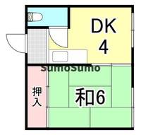兵庫県尼崎市杭瀬南新町4丁目(マンション)の賃貸物件の間取り