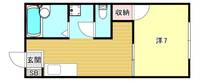 兵庫県神戸市兵庫区上三条町(アパート)の賃貸物件の間取り