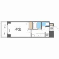 大阪府大阪市浪速区稲荷1丁目(マンション)の賃貸物件の間取り