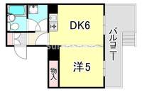 兵庫県神戸市東灘区西岡本3丁目(マンション)の賃貸物件の間取り