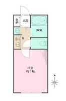 兵庫県神戸市東灘区岡本3丁目(アパート)の賃貸物件の間取り