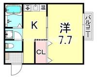 兵庫県尼崎市潮江2丁目(アパート)の賃貸物件の間取り