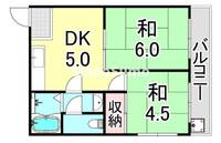 兵庫県神戸市長田区西山町3丁目(マンション)の賃貸物件の間取り