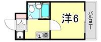兵庫県神戸市東灘区岡本2丁目(マンション)の賃貸物件の間取り