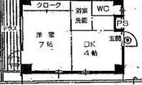 兵庫県神戸市東灘区魚崎西町4丁目(マンション)の賃貸物件の間取り