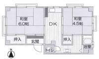 兵庫県芦屋市大原町(マンション)の賃貸物件の間取り