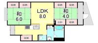 兵庫県神戸市長田区東尻池町3丁目(アパート)の賃貸物件の間取り