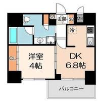 大阪府大阪市浪速区大国2丁目(マンション)の賃貸物件の間取り