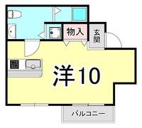 兵庫県西宮市田代町の賃貸マンションの間取り
