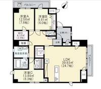 大阪府大阪市西区江戸堀3丁目(マンション)の賃貸物件の間取り