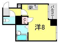 兵庫県神戸市兵庫区上三条町(マンション)の賃貸物件の間取り