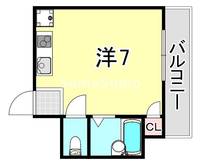 兵庫県神戸市兵庫区上三条町(マンション)の賃貸物件の間取り