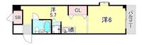 兵庫県神戸市兵庫区小河通4丁目(マンション)の賃貸物件の間取り
