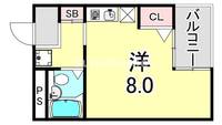 兵庫県神戸市須磨区妙法寺(マンション)の賃貸物件の間取り