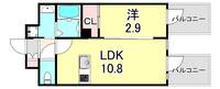 兵庫県神戸市中央区中山手通2丁目(マンション)の賃貸物件の間取り
