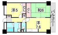 パールハイツ荒田の間取り