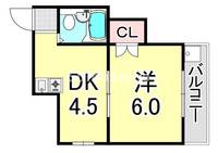 兵庫県神戸市垂水区海岸通(マンション)の賃貸物件の間取り