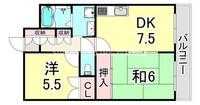 兵庫県尼崎市稲葉元町2丁目(アパート)の賃貸物件の間取り