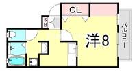兵庫県西宮市門前町(アパート)の賃貸物件の間取り